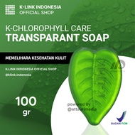 K-Link K-Care Chlorophyll Transparant Soap (200 gr) Sabun Klorofil Sabun K-Link Sabun Mandi Klorofil