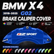 Aluminum Alloy Brake Caliper Covers for BMW X4 G02 2018-2025 xDrive20i xDrive30i xDrive20d xDrive30d