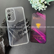 Samsung Galaxy S24fe / S24fe / S24 FE camera Edge and Tempered Glass Case - TSCS Shockproof Transpar