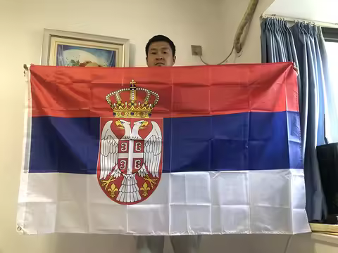 SKY FLAG 90x150cm Serbia Flag 3x5fts High Quality Polyester Hanging and Flying SRB RS Republika Srbi