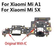 Original With IC Xiaomi Mi 6X A2 Lite A1 A3 USB Charging Port Charger Dock Connector PCB Board Flex 