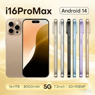 i16 ProMax New Smartphone  | 7.3 Inch Big Screen Handphone | 5G/4G Network Telefon | Large Storage 1