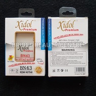 BATERAI IDOL REDMI NOTE 4X BN43 BATTERY XIDOL PREMIUM MURAH BAGUS LITHIUM ION AWET