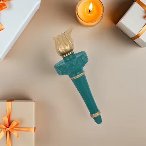 Statue Of Liberty Torch Prop For Cosplay Halloween Party Decorative Accessory Lightweight Handheld C