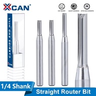 XCAN Milling Cutter PCD Straight bit Diamond End Mill 2 Flute CNC Router Bit for Melamine Board HPL 