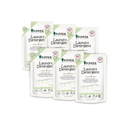 PIPPER STANDARD น้ำยาซักผ้าสูตรธรรมชาติ กลิ่นเลมอนกราส แบบถุง 750 มล. 6 ถุง : LDLG750(90120201) = 6