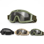 Desert Locust Goggles Iron Mesh Explosion-proof And Impact-proof Goggles Military Fans Outdoor Goggl