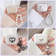 For Jabra ELITE 4 case Cute Love/angel Transparent Silicone  Earphone Case for Jabra Elite4 Cover wi
