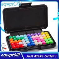 eQQClassic Pyramid IQ 3D Puzzle Board Game with 200 Challenges and Pearl Beads for Children'S Minds