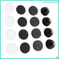 WU Black  Music Equipment Isolation Pad Isolation Spikes with Base Pad