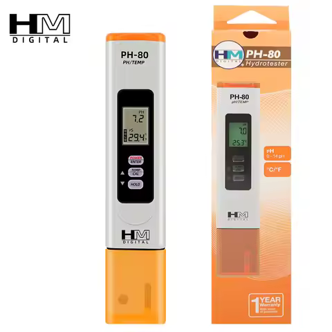 Digital PH Meter HM PH-80 PH Tester Handheld Water Quality Tester PH Temp Detector Water Test Pen fo