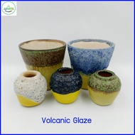 Volcanic Glaze Set For Ceramic Work Art And Unique Decoration.