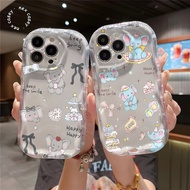 CLEAR CASING MELTING HAPPY ELEPHANT FOR OPPO A60 A72 A74 A76 A78 A79 A95 F11 RENO 4 4F 5 5F 6 7 7Z 8