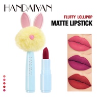 Handaiyan handaiyan 5 Colors Mini Rabbit Plush Head Velvet Matte Matte Lipstick Lipstick Cross-Borde