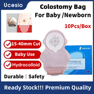 10/20Pcs Colostomy Bag 40mm One-piece System Ostomy Bag for Baby/Newborn Drainable Colostomy Bags Beige Cover Urine bag  Disposable Stoma Bag  Pouch Stoma care