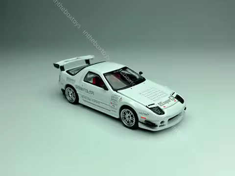 PopRace 1/64 Re FC3S RE-Amemiya JDM Diecast Model Car Limited Edition Hobby Toys
