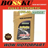 HARDEX 4T ENGINE OIL FULLY SYNTHETIC 10W 40 INFINITE ENGIN OIL 4T HARDEX MINYAK HITAM CYLINDER OIL  