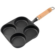 1 Piece Uncoated Egg Frying Pan 4-Cups Thickened Egg Cooker Omelet Pan for Breakfast