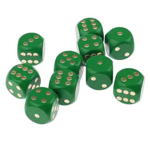 10 pcs 6 Sided Wooden Dice 20mm for Tabletop Wargames Role Playing Games RPGs Roleplaying Games