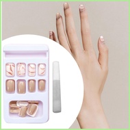 On Nails False Nails Stick On Short Nails Square Press on Nails Full Cover False Nails for Girls Fri