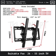 TKL TV Bracket Adjustable TILT 14 -42 26 -55 32 -75 Inch Universal Tv Wall Mount Bracket Braket Gant
