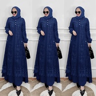 Hayya Brocade Dress ML XL XXL XXXL Brocade Dress Hayya Luxury Party Dress Crinkle Brocade Dress Late