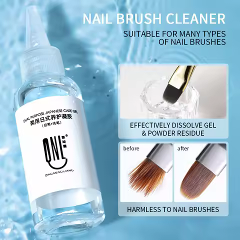 RSNAIL 60g Nail Brush Cleanser Liquid Brush Wash Pen Cleaning Solution Manicure Pen Care Tool Protec