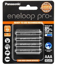 Panasonic eneloop Pro AA 2550mah AAA 950mah แพ็ค 4 ก้อน Rechargeable battery ถ่านชาร์จ ถ่าน