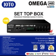 STB TV Digital IOTO Set Topbox STB T2 Receiver Siaran TV Omega 4MB Murah Terbaik Komplit