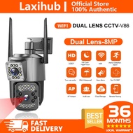 Laxihub V380 pro cctv Cameras IP Security CCTV dual lens outdoor waterproof wireless 360 cctv with audio and speaker HD 1080p IP Security Cameras wifi cctv camera for house full color night vision surveillance camera