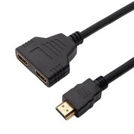 【華鐸科技】雨碩HDMI分配器一分二1進2出一進二出電腦電視高清線延長線連接線