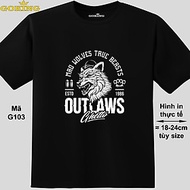 MAD WOLVES TRUE BEASTS, mã G103. Áo thun Goking cá tính cho nam nữ, cặp đôi, gia đình, lớp nhóm, đồn