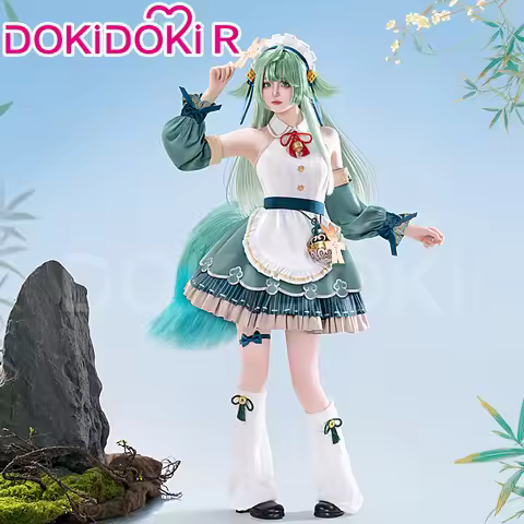 Huohuo Cosplay Costume Game Honkai: Star Rail DokiDoki-R Honkai Women Cute Maid Costume Huo Huo Cosp