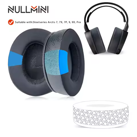 NullMini Replacement Cooling Gel Earpads for Steelseries Arctis Pro, 7, 7X, 7P, 9, 9X Headphone Earm