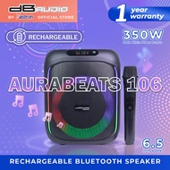 DB Audio by Astron AURABEATS-106 Portable Bluetooth Speaker | 1 Wireless Mic | Rechargeable | 350W |