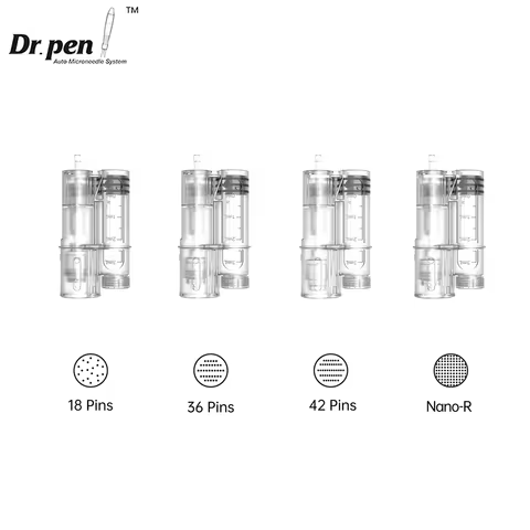 Dr. Pen H6 Cartridge 5 PCS 18 Pin 36 Pin 42 PIN Round Nano Derma Stamp Needle Support 3ML Serum 0.25
