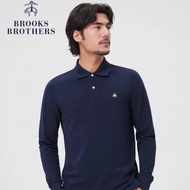 Brooks Brothers Original Men Long Sleeve Polo Shirt Business Casual Men Long Sleeve Embroidered Lape