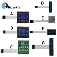 1*2 3 4 5 Key Button Membrane Switch 3*4 4X5 Matrix Array Keyboard 1X6 Keypad with LED Control Panel