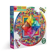 eeBoo 100片圓拼圖 - Beauty of Color 100 Piece Round 色彩之美
