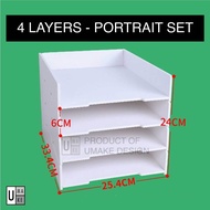 Multiple layers paper tray A4 paper tray organizer office paper rack A4 size tray RAK KERTAS