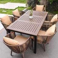 戶外塑木桌椅#防雨防曬戶外枱#花園室外桌椅