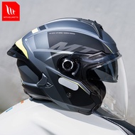Half-Face Helmet Spain MT COSMO SV JET Removable Washable Inner Headphone Slot Helmet DOT/ECE Certif