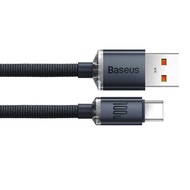 【BASEUS 倍思】 晶耀USB-A to Type C 100W 1.2M快充數據線