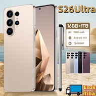 26 Ultra Pro Smartphone 108MP Camera 7.3" FHD 16GB+1TB Photography Phone 8 Gen4 10Core 8000mAh Batte