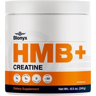 HMB + Creatine Supplement - 3g Daily HMB for Enhanced Strength, Power & Recovery, Ideal for High-Int