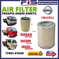FIS Air Filter Truck Isuzu NHR NPR Hicom 2.8 4.3 MTB140 MTB150 Nissan UD YU41 8-94156052-0 A-6466  P
