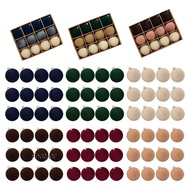 [Fenteer] 12 Christmas Baubles for Hanging, Velvet Baubles, Flocked Decorative Baubles, Shatterproof