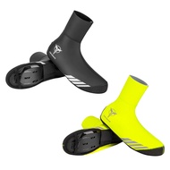 【DNH】- Outdoor Cycling Shoe Cover Thickened Reflective Waterproof and Velvet Warm Hiking Mountain Bike Shoe
