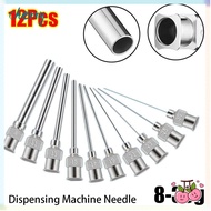 CHERRY 12Pcs Dispensing|Needle, Metal Blunt Tip Industrial Glue Injection Needle, Durable Stainless 