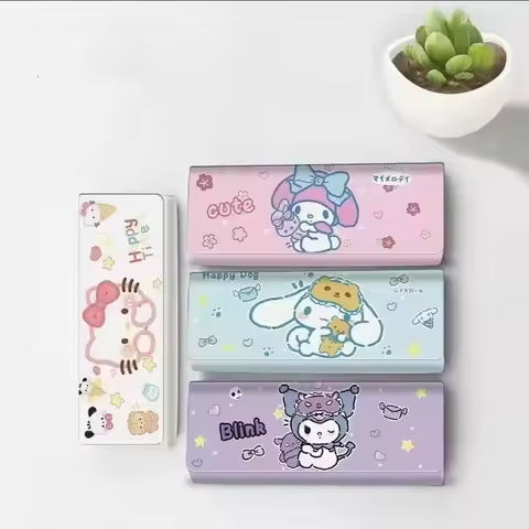 Sanrio Glasses Box Cartoon Hello Kitty Magnetic Portable High-value Sunglasses Myopia Glass Storage